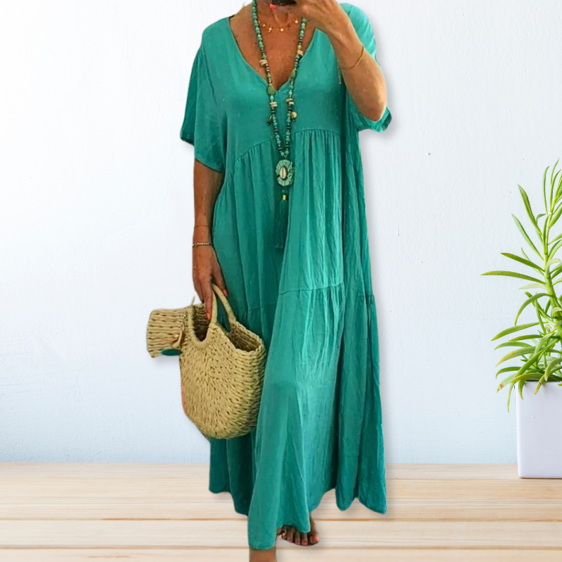 Justine | Robe en coton et lin pour femmes