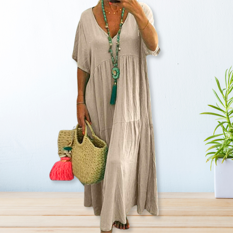 Justine | Robe en coton et lin pour femmes