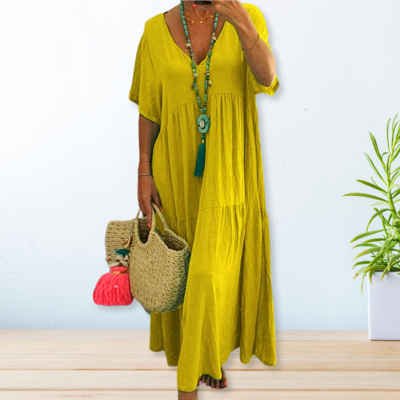Justine | Robe en coton et lin pour femmes