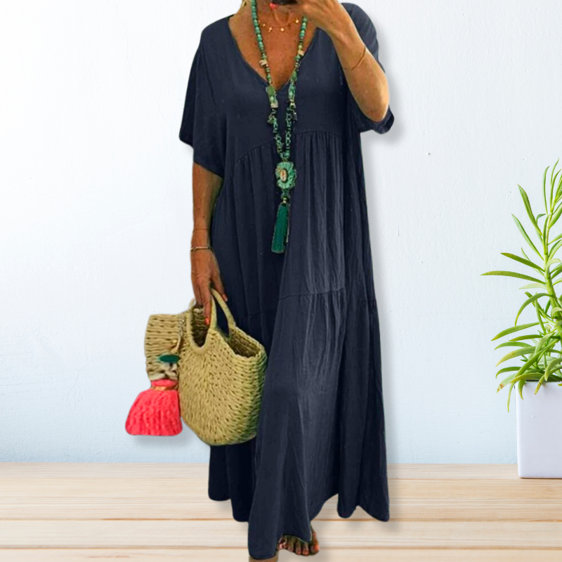 Justine | Robe en coton et lin pour femmes