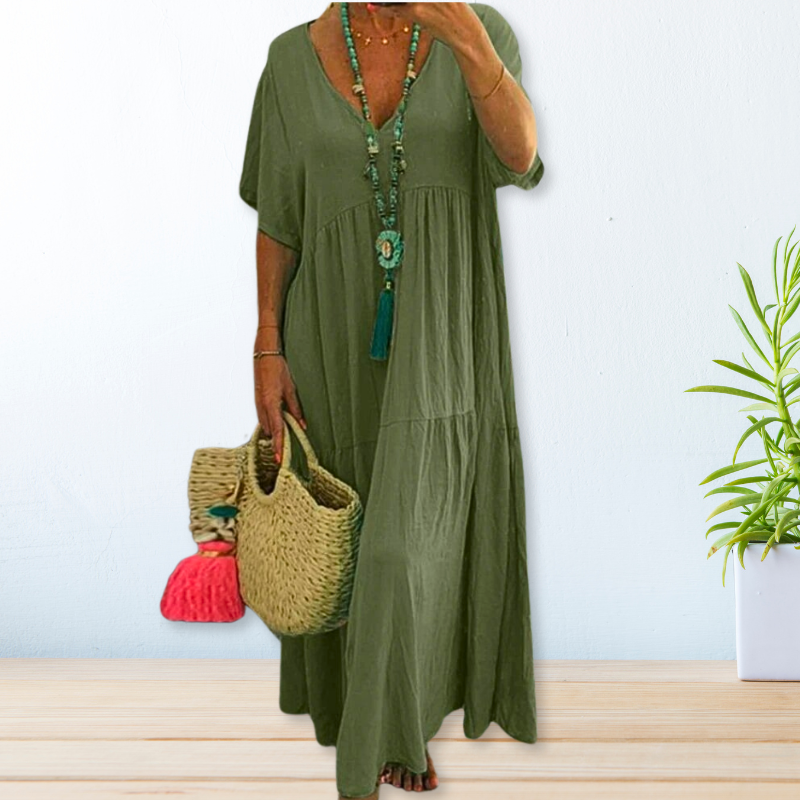 Justine | Robe en coton et lin pour femmes