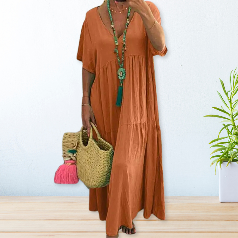 Justine | Robe en coton et lin pour femmes