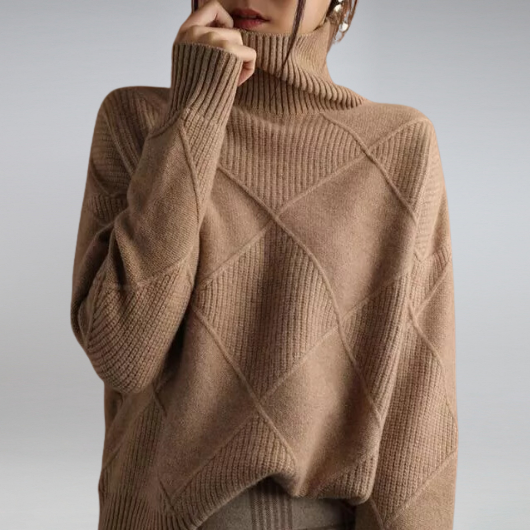 Catherine | Pull à col roulé luxueux