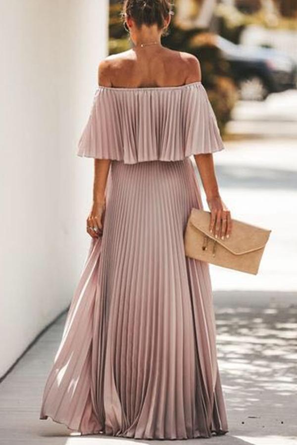 Léonore | Robe longue volantée à volants