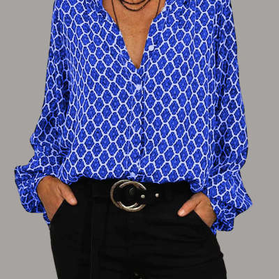 Alex | Blouse Élégante Imprimée