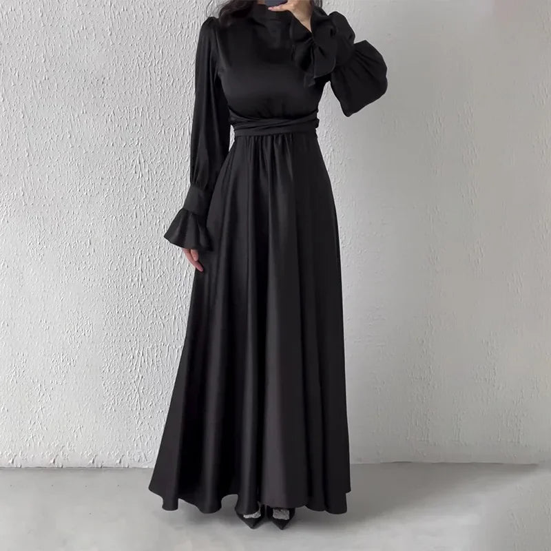 Elin | Robe chic et confortable avec taille croisée et nœud papillon
