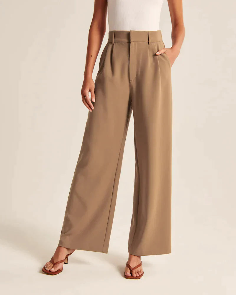 Valérie | Pantalon tailleur à jambe large