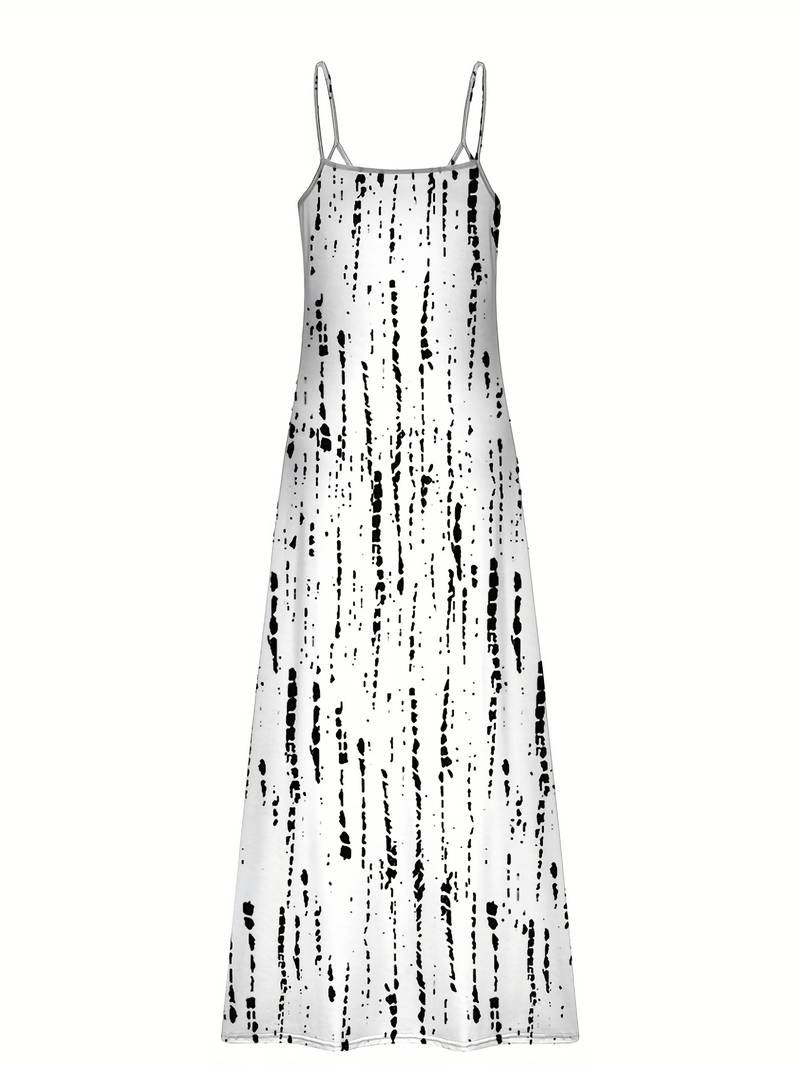 Océane | Dye Robe spaghetti rayée