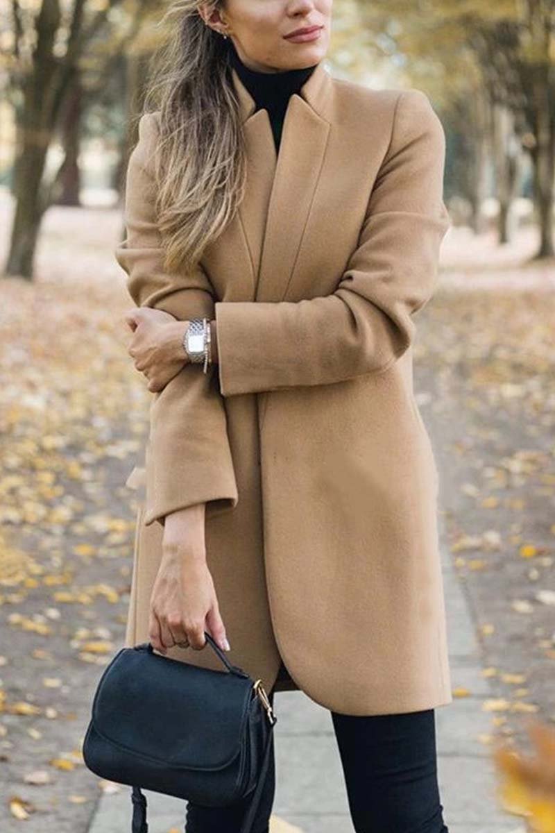 Mireille | Manteau élégant à col montant