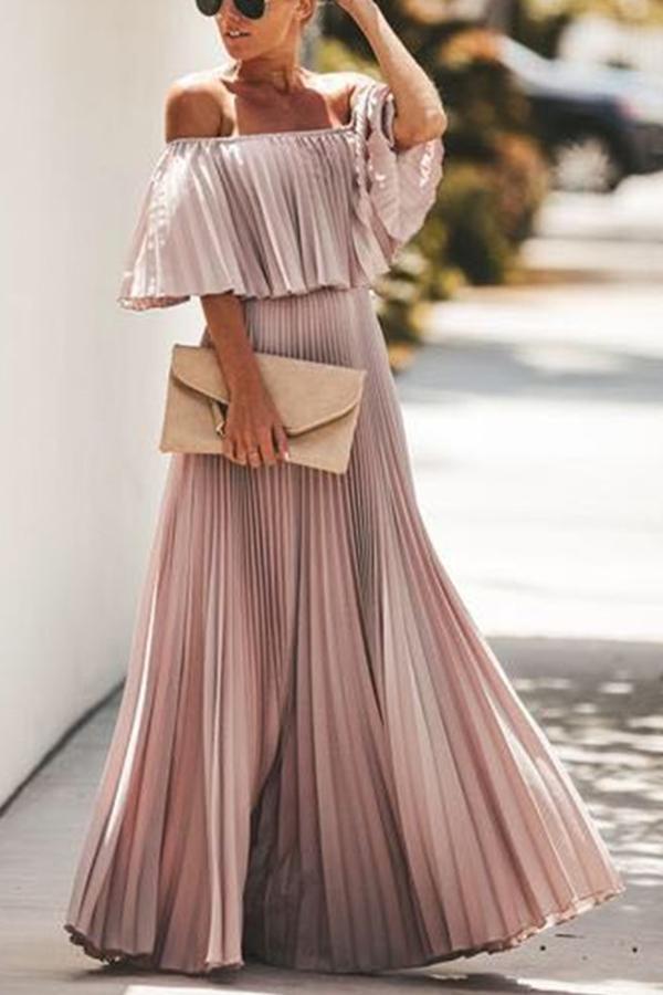 Léonore | Robe longue volantée à volants
