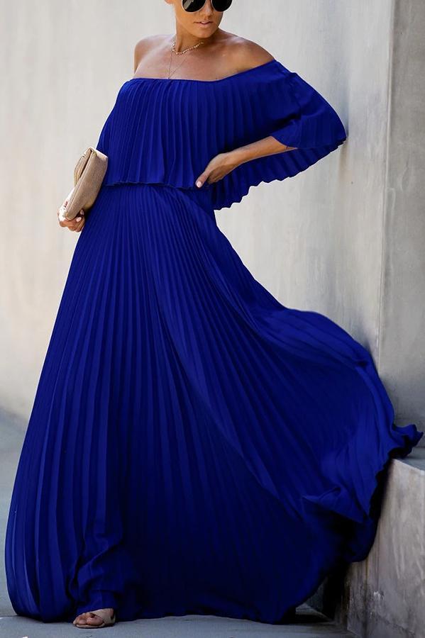 Léonore | Robe longue volantée à volants
