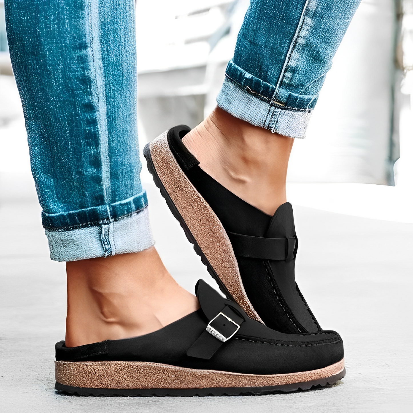 Isabelle| Sandales mocassins confort