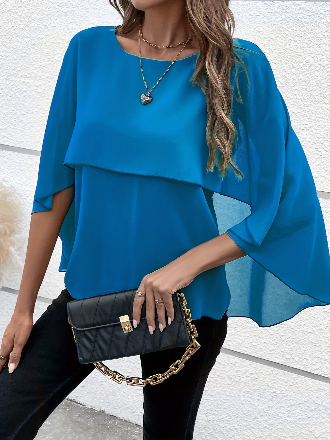 Beatrice | Blouse élégante à couches solides