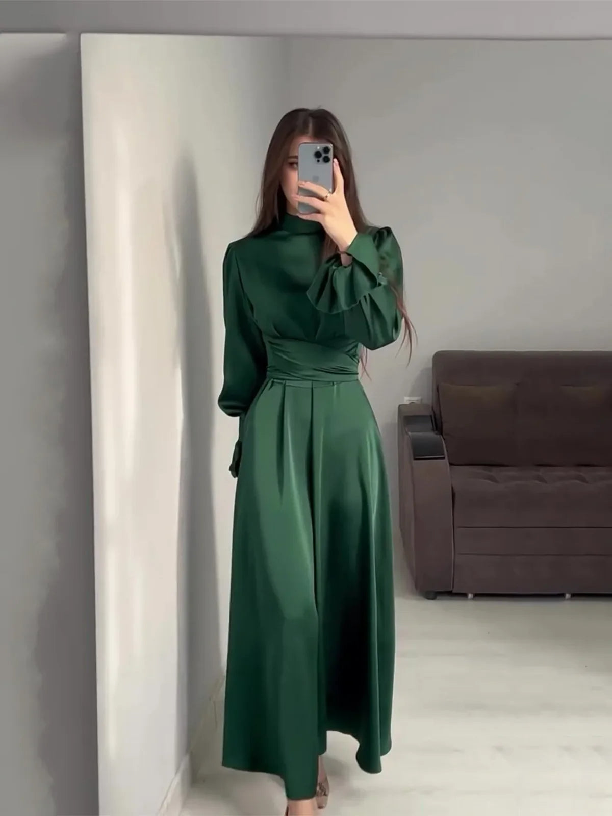 Elin | Robe chic et confortable avec taille croisée et nœud papillon