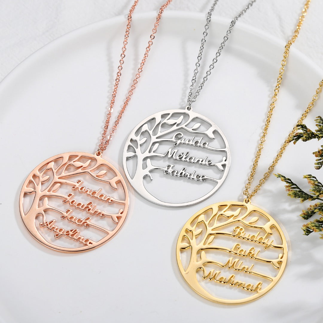 ArbreDeFamille | Collier d'arbre de famille pour vos proches
