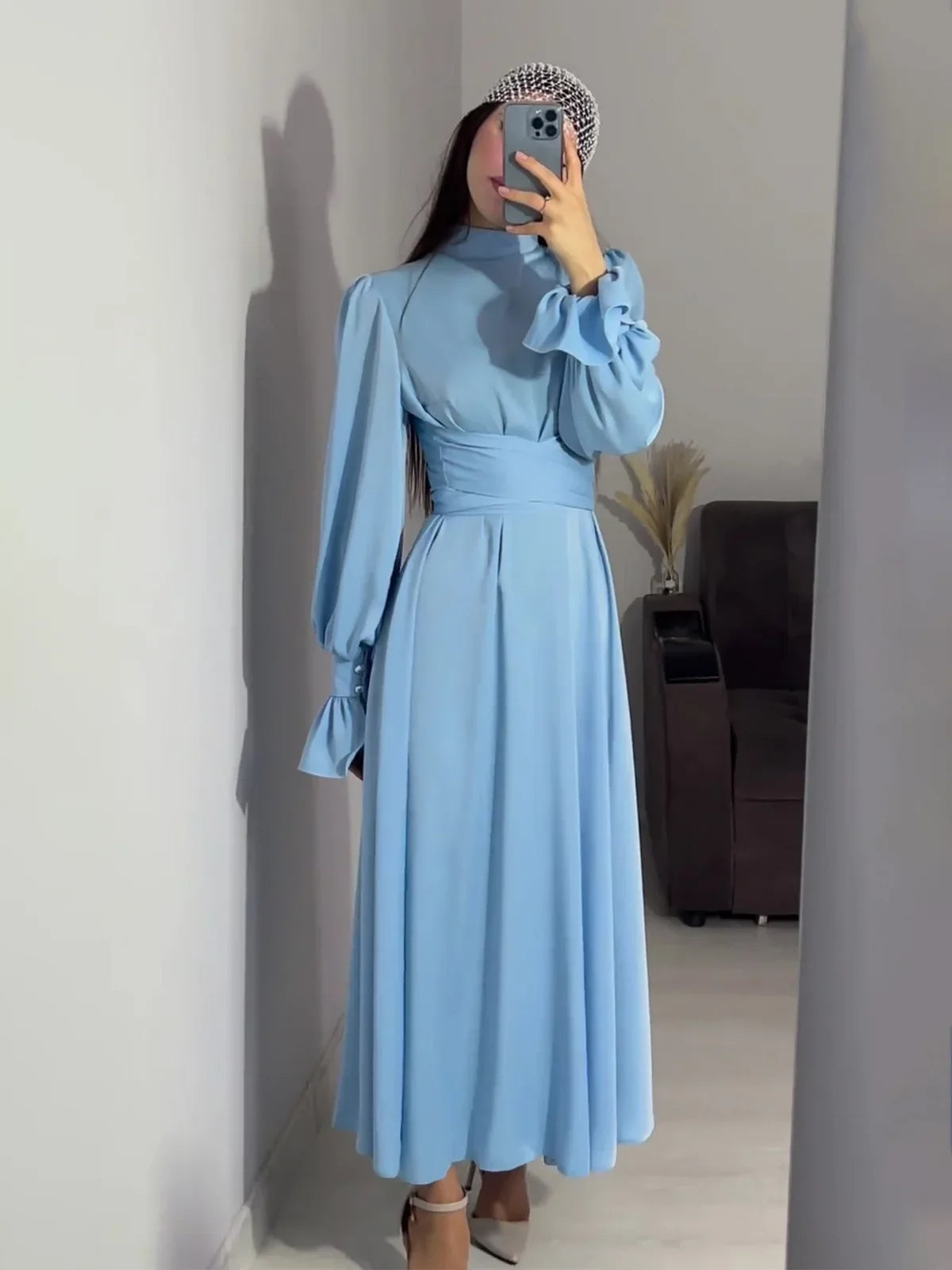Elin | Robe chic et confortable avec taille croisée et nœud papillon