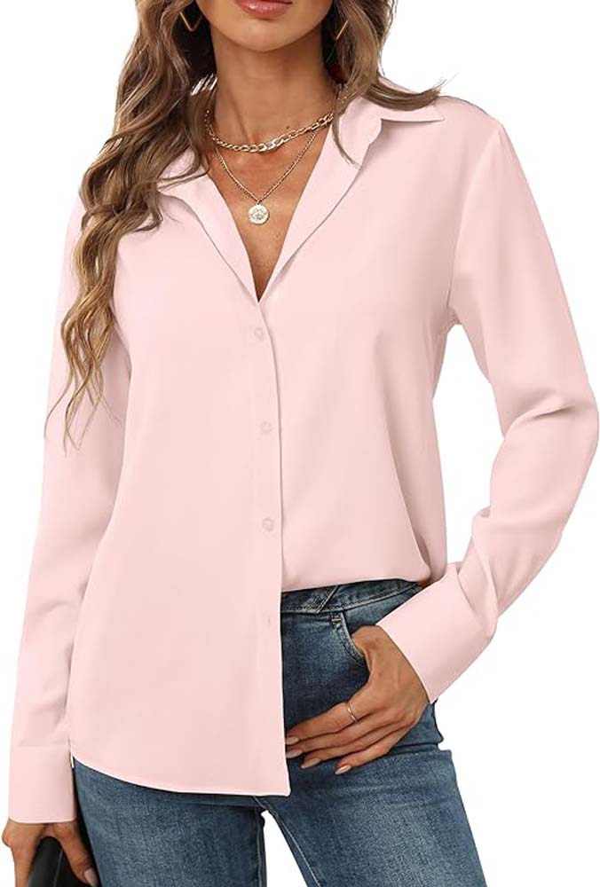 Candice | Chemise classique à manches longues et à boutons