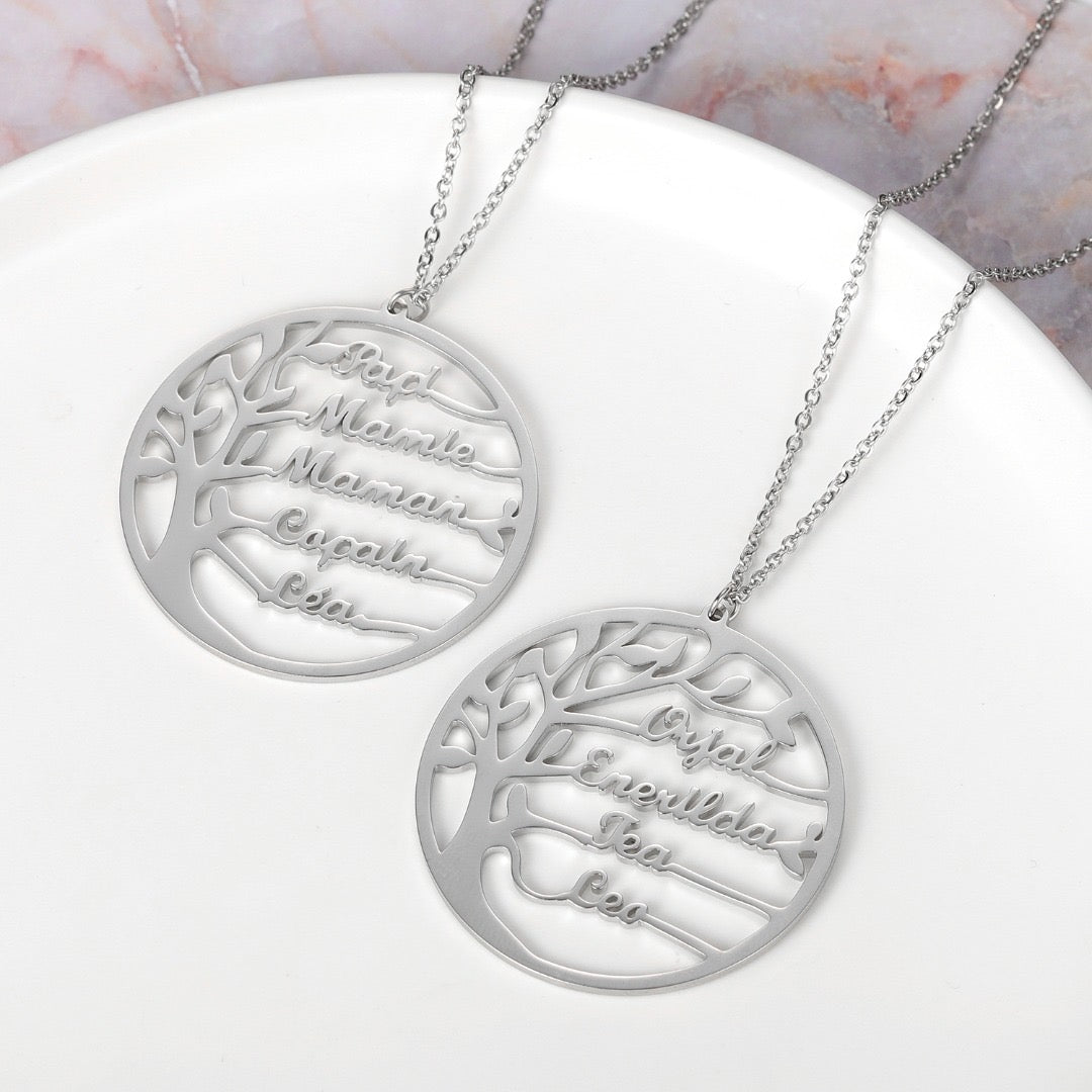 ArbreDeFamille | Collier d'arbre de famille pour vos proches