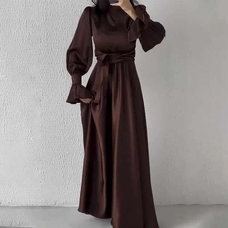 Elin | Robe chic et confortable avec taille croisée et nœud papillon