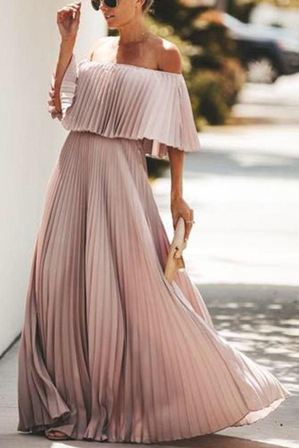 Léonore | Robe longue volantée à volants