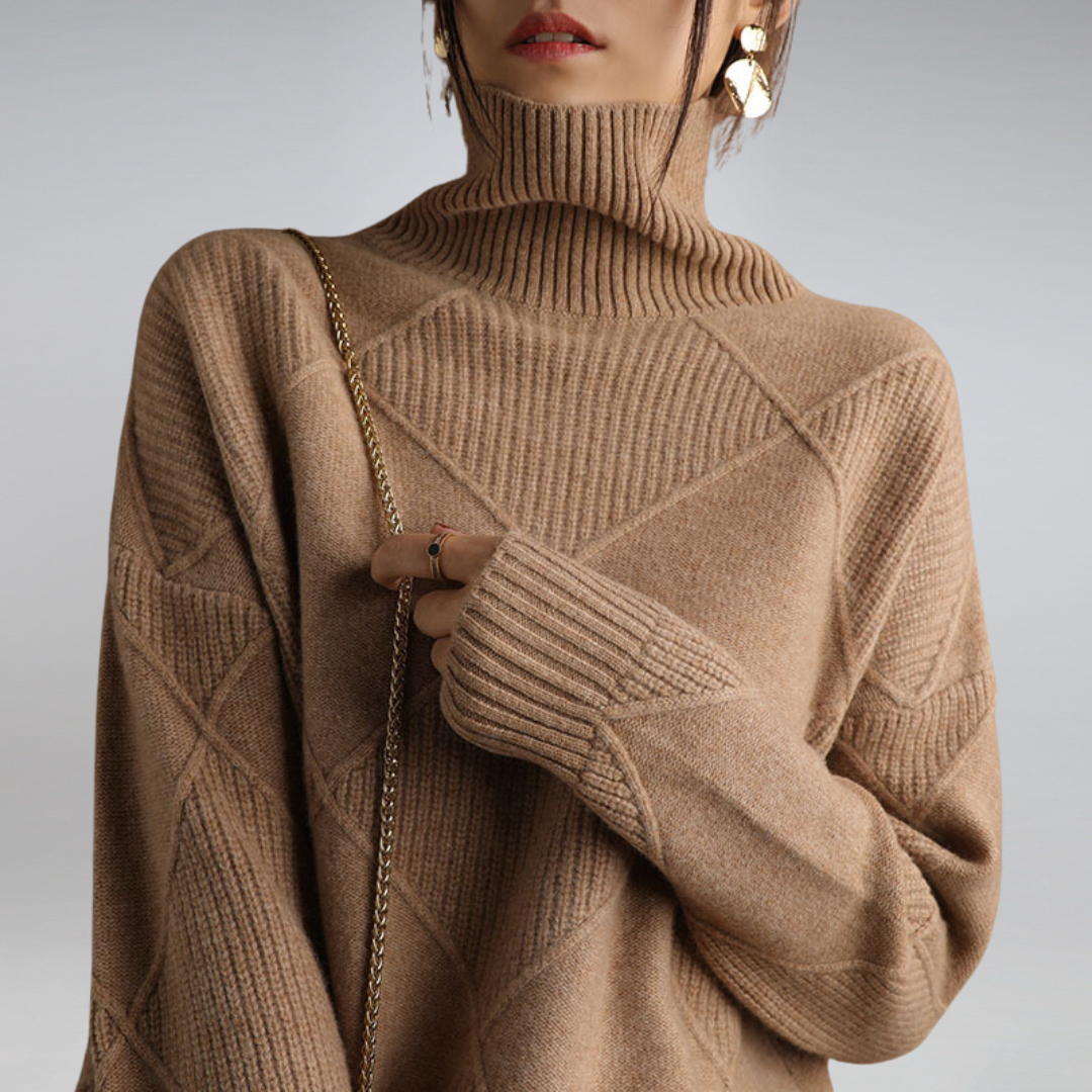 Catherine | Pull à col roulé luxueux