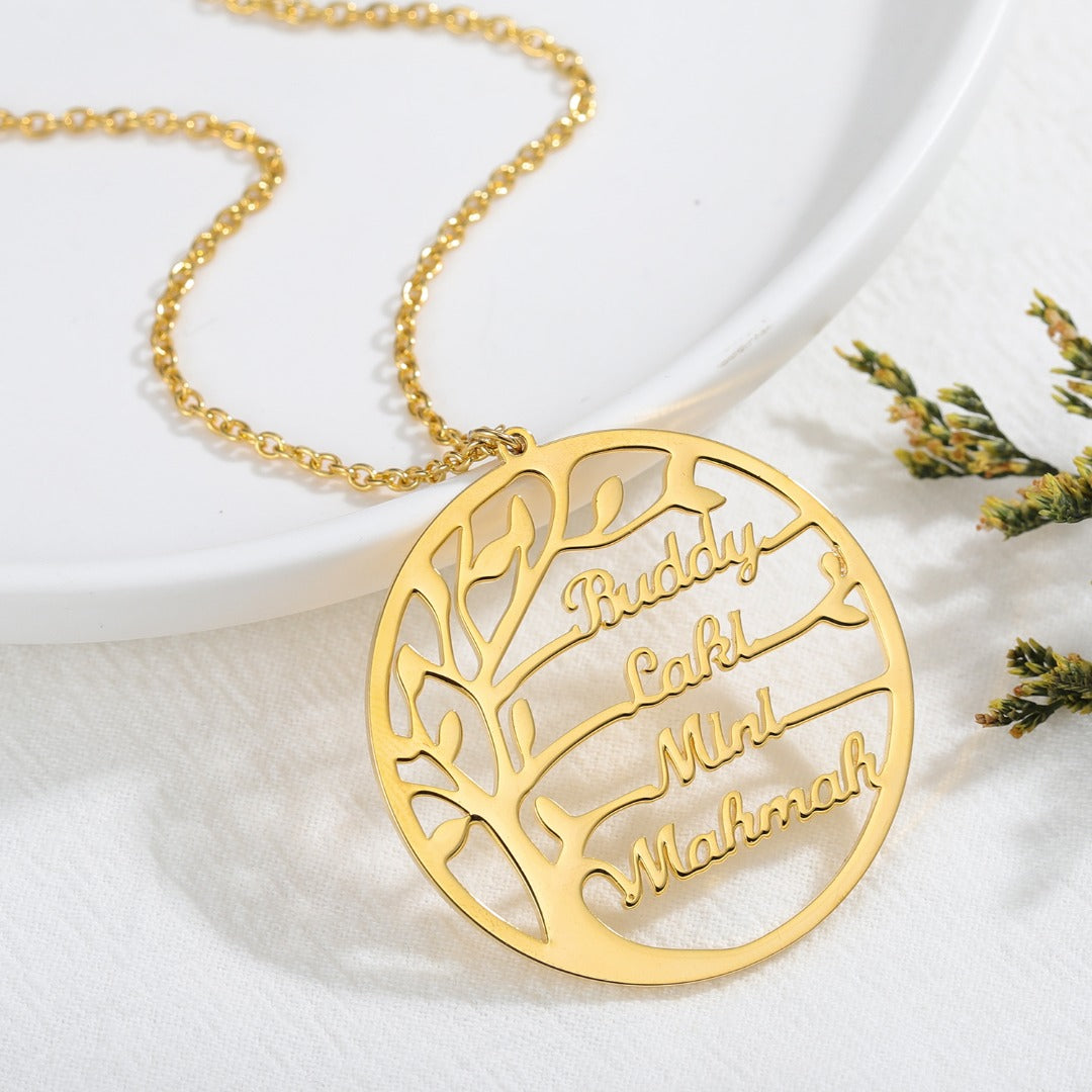 ArbreDeFamille | Collier d'arbre de famille pour vos proches