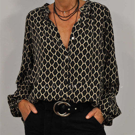 Alex | Blouse Élégante Imprimée