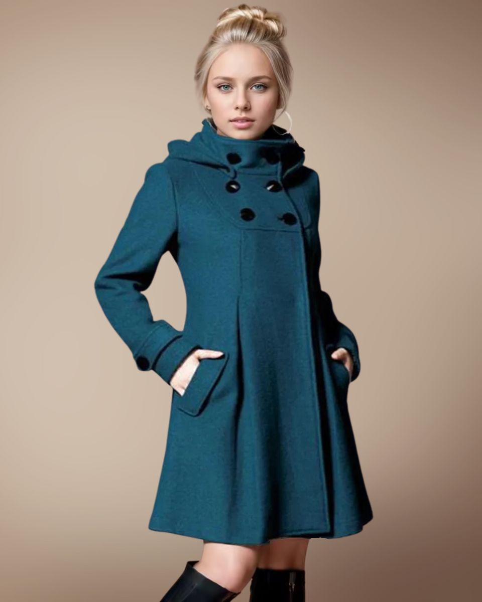 Brigitte | Manteau de longueur moyenne à double boutonnage