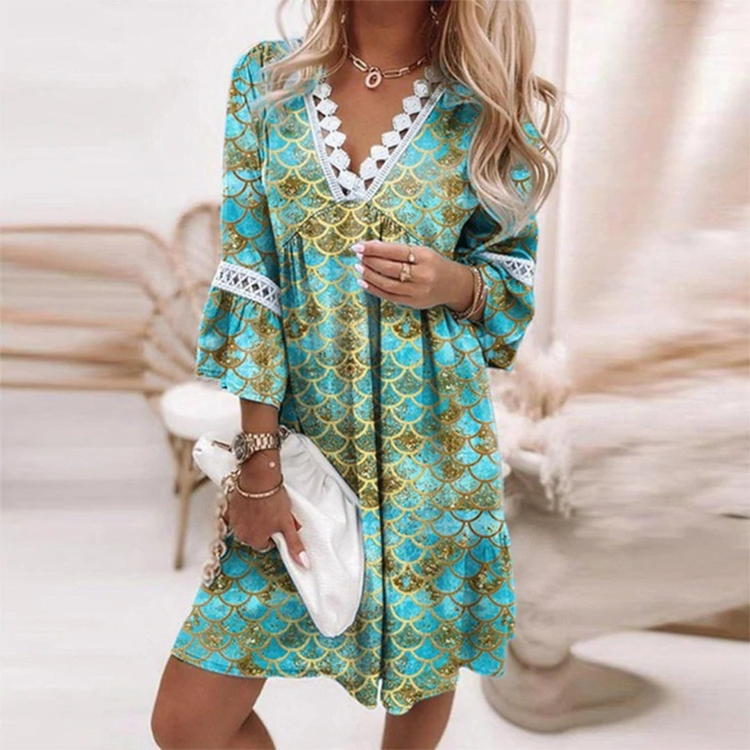 Louise | Robe ample imprimée élégante