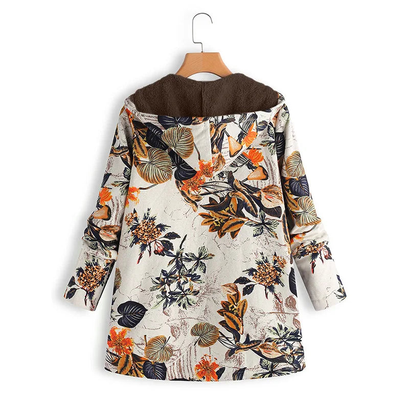 Adelia | Veste d'hiver à imprimé floral