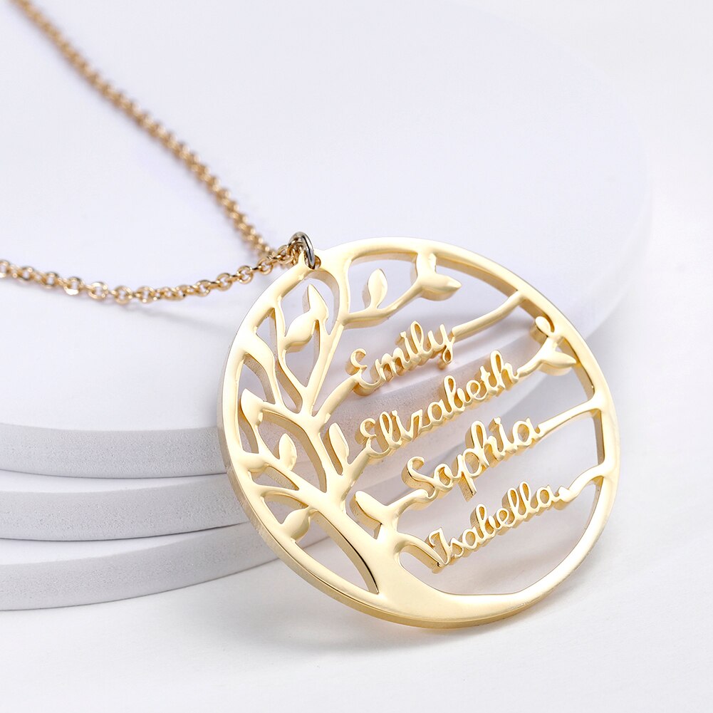 ArbreDeFamille | Collier d'arbre de famille pour vos proches