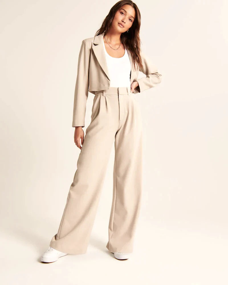 Valérie | Pantalon tailleur à jambe large
