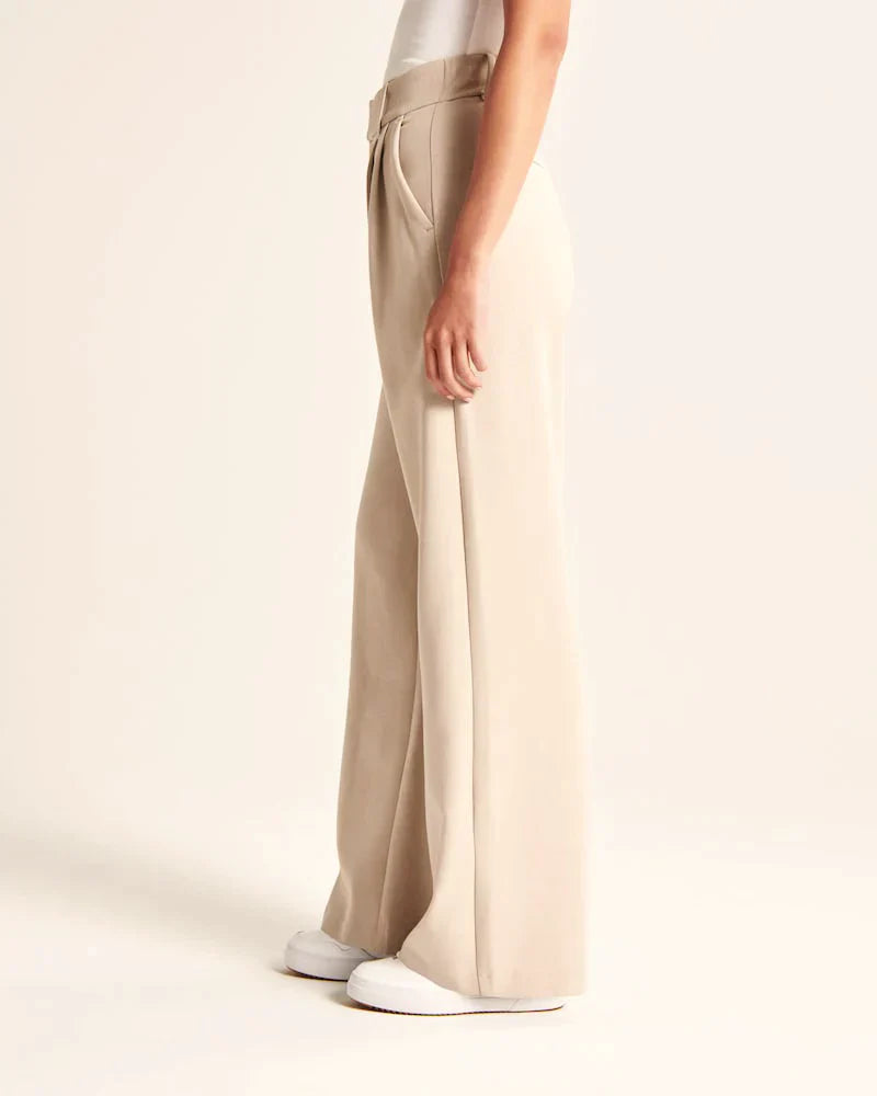 Valérie | Pantalon tailleur à jambe large