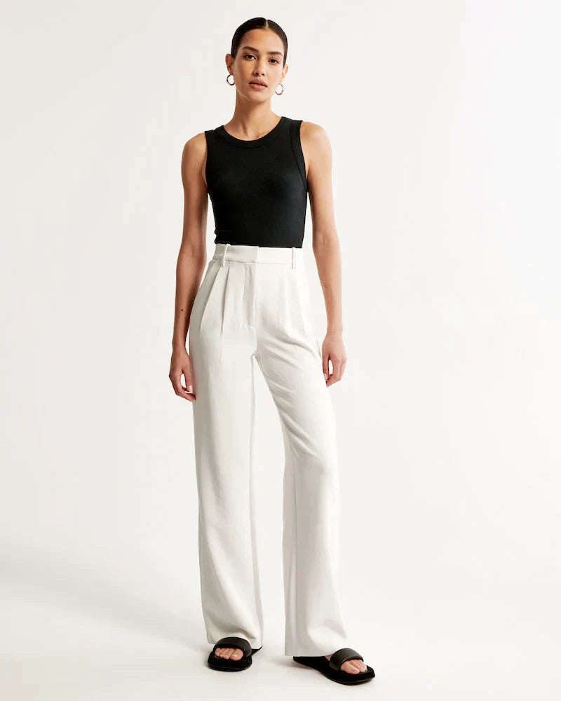 Valérie | Pantalon tailleur à jambe large