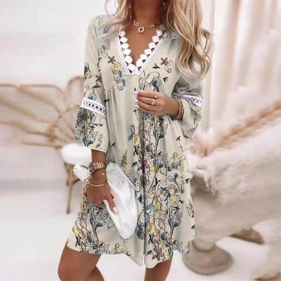 Louise | Robe ample imprimée élégante