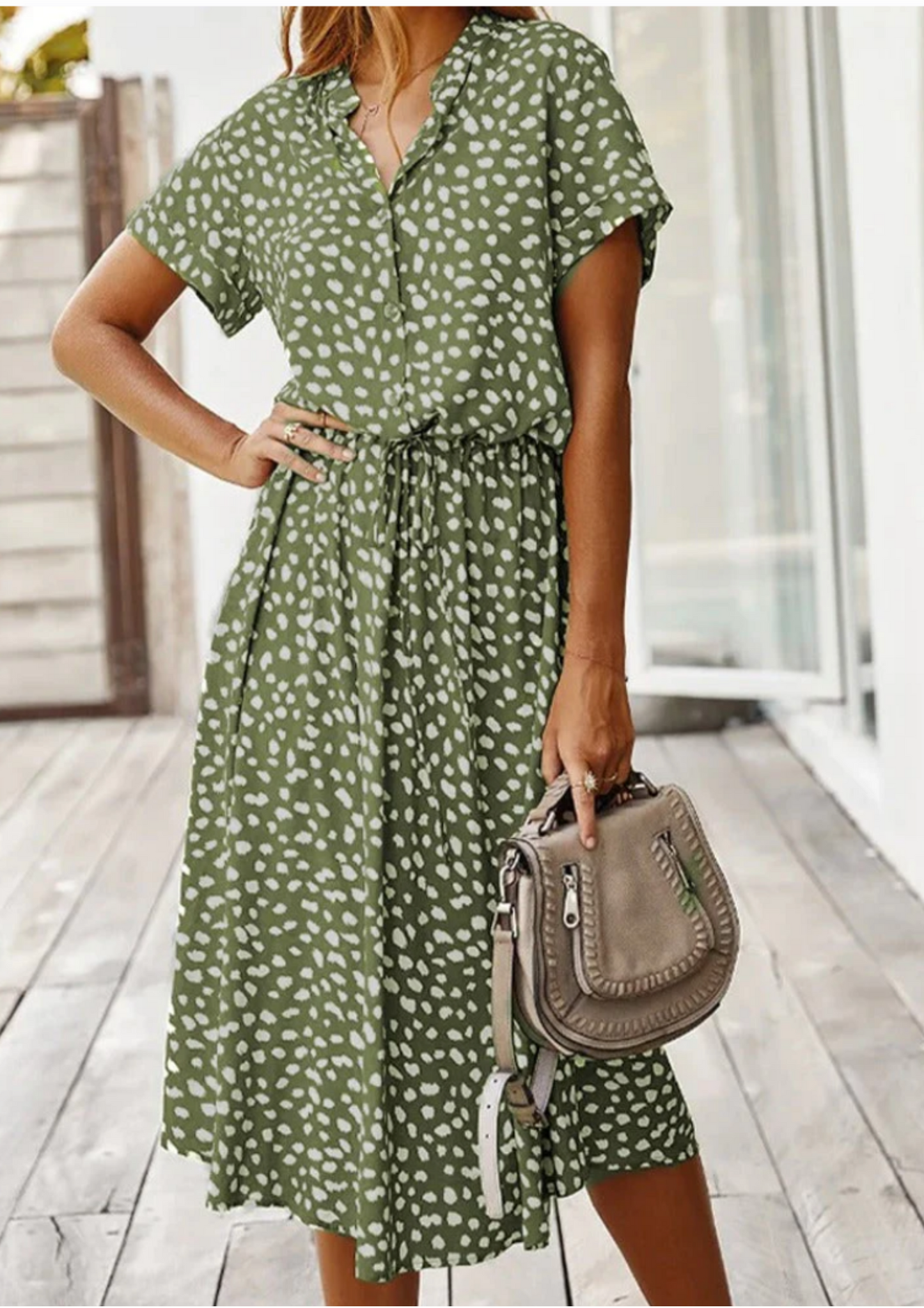 Thalie | Robe d'été avec cordon de serrage