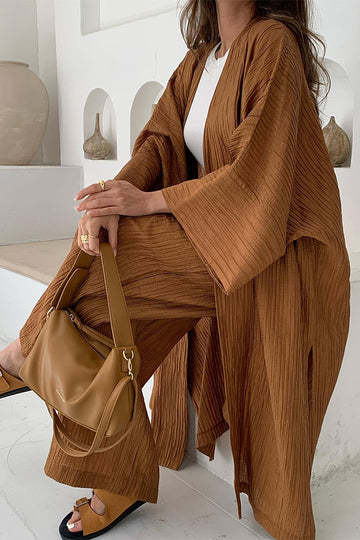Magalie | Ensemble cardigan et pantalon décontracté