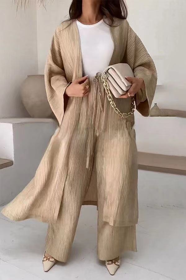 Magalie | Ensemble cardigan et pantalon décontracté