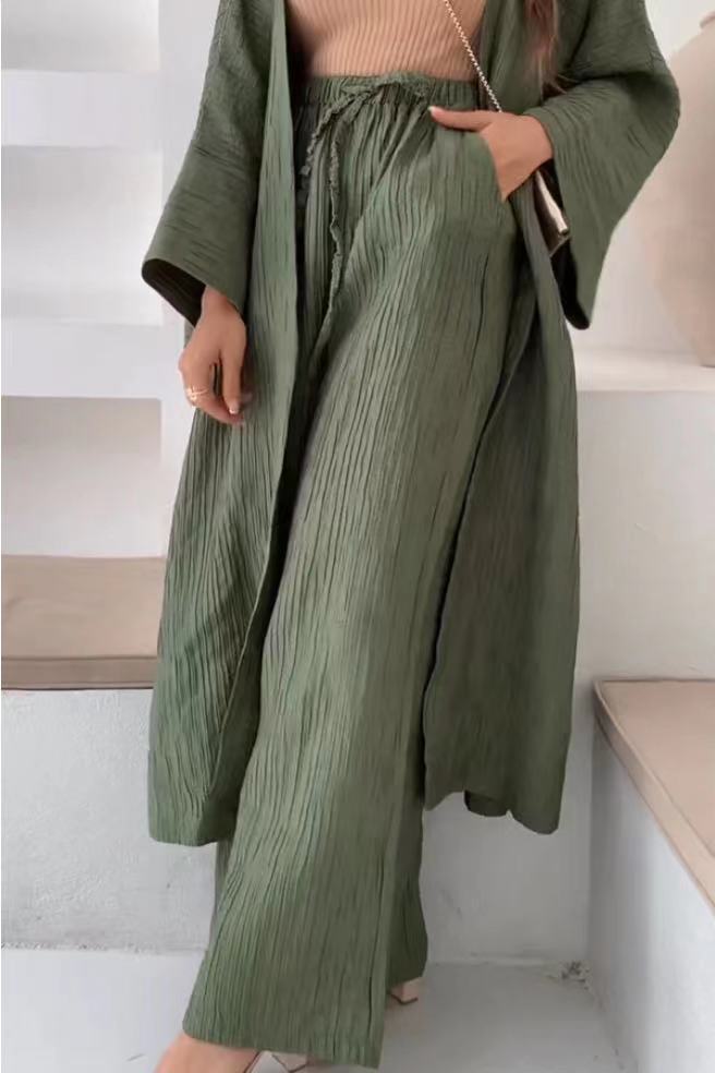 Magalie | Ensemble cardigan et pantalon décontracté