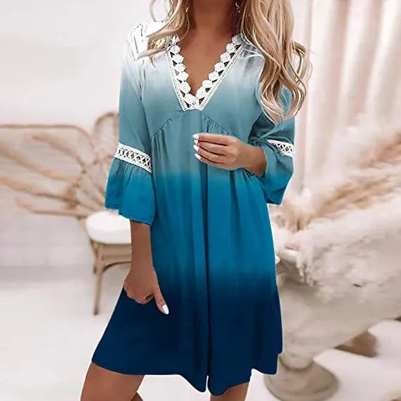 Louise | Robe ample imprimée élégante