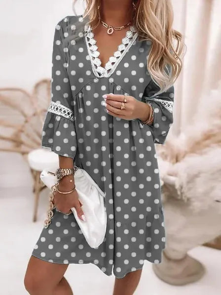Louise | Robe ample imprimée élégante