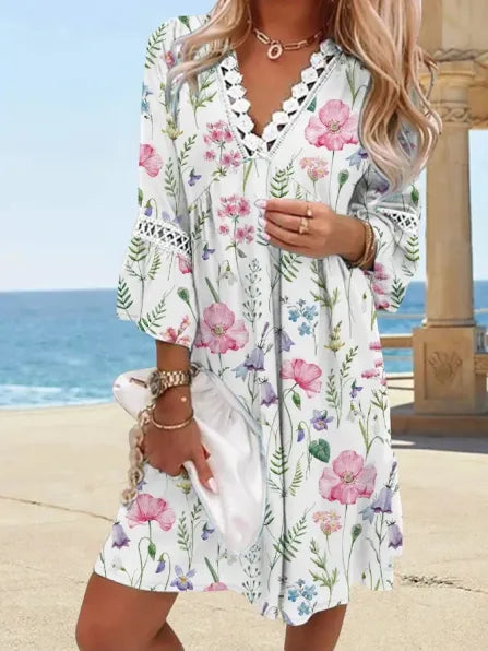 Louise | Robe ample imprimée élégante