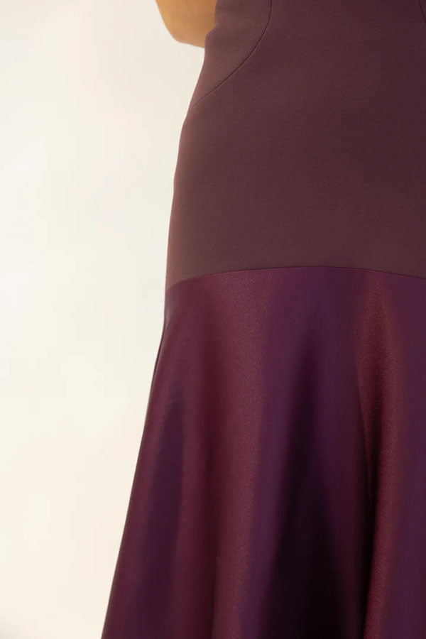 Mireille | Robe longue élégante sans bretelles et évasée