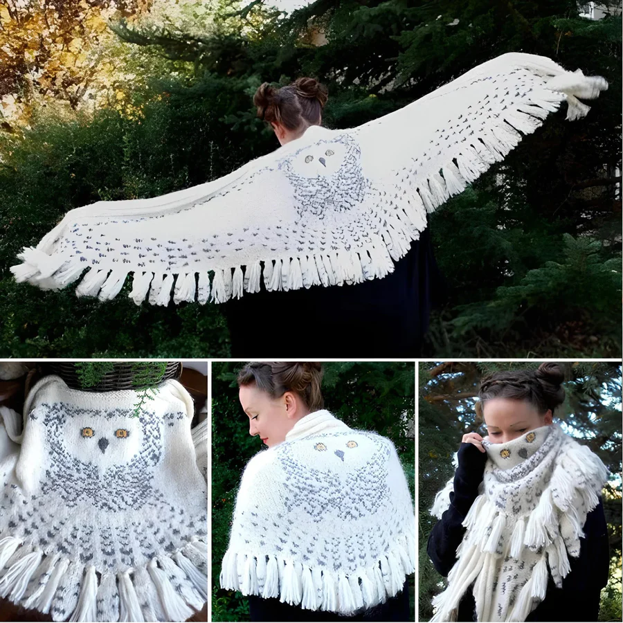 SnowOwl | Écharpe unique en forme de hibou