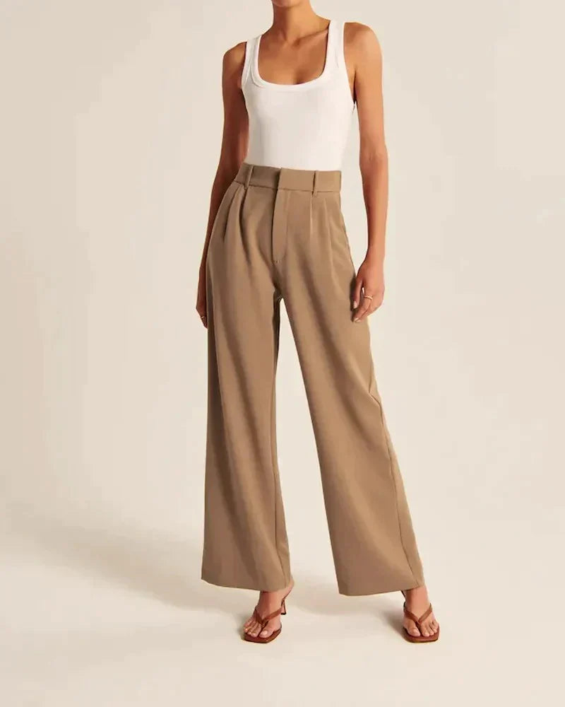 Valérie | Pantalon tailleur à jambe large