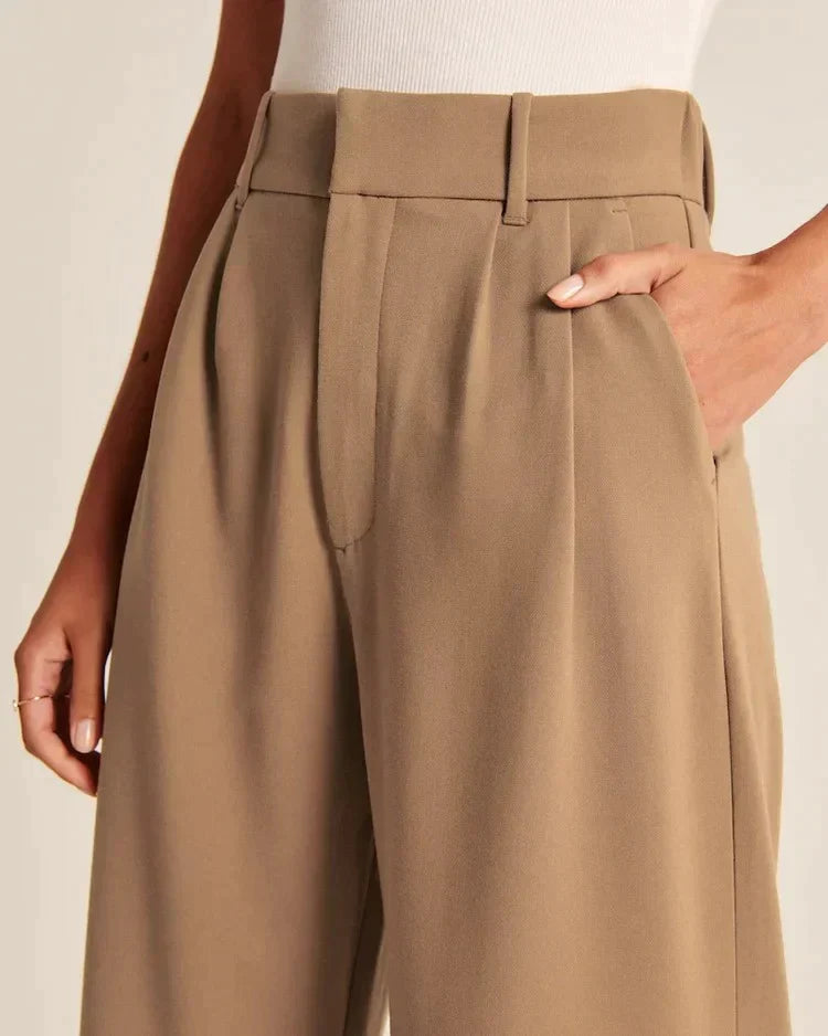 Valérie | Pantalon tailleur à jambe large