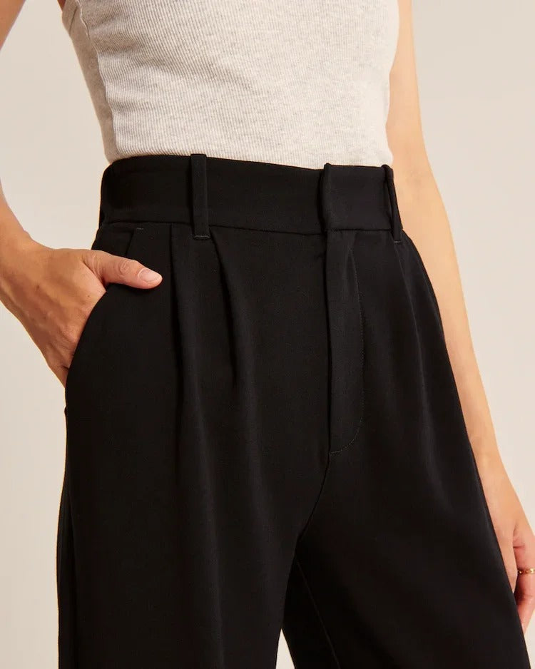 Valérie | Pantalon tailleur à jambe large