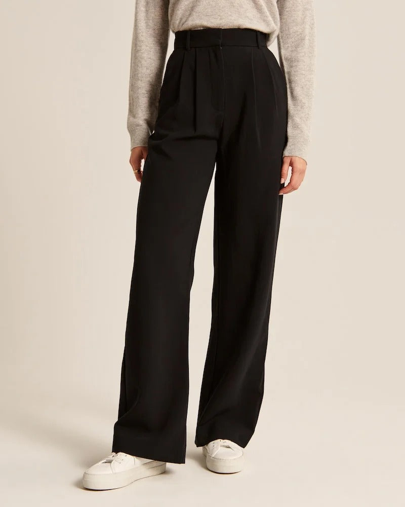 Valérie | Pantalon tailleur à jambe large