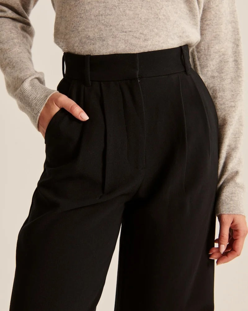 Valérie | Pantalon tailleur à jambe large
