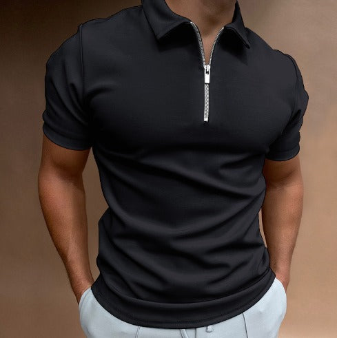 Polo zippé Cesar (50% DE RÉDUCTION)